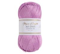 Utopia Crafts 365 Days Mercerised Combed Cotton DK Yarn for Knitting & Crochet (Soft Lilac, 100g)