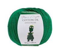 Utopia Crafts Amigurumi Cotton DK Yarn for Crochet and Knitting 50% Cotton, 50% Acrylic Blended, 50g (Dark Green)
