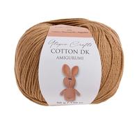 Utopia Crafts Amigurumi Cotton DK Yarn for Crochet and Knitting 50% Cotton, 50% Acrylic Blended, 50g (Strong Beige)