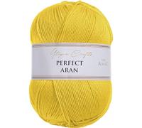 Utopia Crafts Aran Knitting and Crochet Yarn, 400g (Yellow)