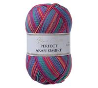 Utopia Crafts Aran Ombre Multicolour Knitting and Crochet Yarn, 300g - 600m (009)