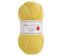 Utopia Crafts Cloud Baby Anti-Pilling Hypoallergenic Soft Acrylic DK Yarn for Knitting and Crochet 100g (Yellow)