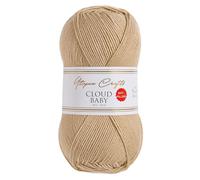 Utopia Crafts Cloud Baby Anti-Pilling Hypoallergenic Soft Acrylic DK Yarn for Knitting and Crochet 100g (Beige)