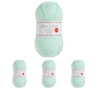 Utopia Crafts Cloud Baby Anti-Pilling Hypoallergenic Soft Acrylic DK Yarn for Knitting and Crochet 100g (Baby Mint) (Pack of 4)