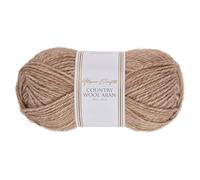 Utopia Crafts Country Wool Blend Aran Yarn for Knitting and Crochet 100g (1, Camel Sand)