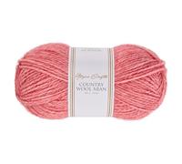 Utopia Crafts Country Wool Blend Aran Yarn for Knitting and Crochet 100g (1, Coral Rose)