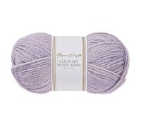 Utopia Crafts Country Wool Blend Aran Yarn for Knitting and Crochet 100g (1, Lavender)