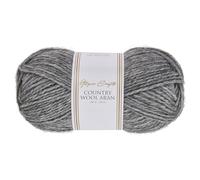 Utopia Crafts Country Wool Blend Aran Yarn for Knitting and Crochet 100g (Charcoal)
