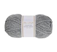 Utopia Crafts Country Wool Blend Aran Yarn for Knitting and Crochet 100g (Silver Fog)