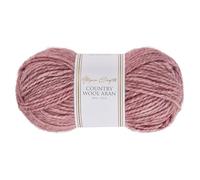 Utopia Crafts Country Wool Blend Aran Yarn for Knitting and Crochet 100g (Vintage Rose)