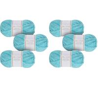 Utopia Crafts Country Wool Blend Aran Yarn for Knitting and Crochet 3X 100g (Aqua Sky) (Pack of 2)