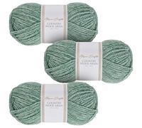 Utopia Crafts Country Wool Blend Aran Yarn for Knitting and Crochet 3X 100g (Sage Leaf)