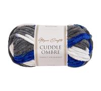 Utopia Crafts Cuddle Ombre Super Chunky Chenille Soft Yarn for Knitting and Crochet 100g (Midnight Sky)