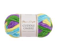 Utopia Crafts Cuddle Ombre Super Chunky Chenille Soft Yarn for Knitting and Crochet 100g (Tropical Breeze)
