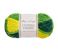 Utopia Crafts Cuddle Ombre Super Chunky Chenille Soft Yarn for Knitting and Crochet 100g (Tropical Leaf)