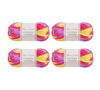 Utopia Crafts Cuddle Ombre Super Chunky Chenille Soft Yarn for Knitting and Crochet (Candy Sunshine, 4X 100g)