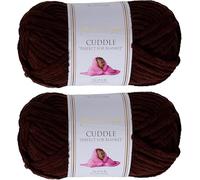 Utopia Crafts Cuddle Super Chunky Chenille Soft Yarn 2X 100g (Brown)