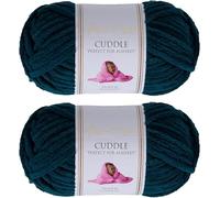 Utopia Crafts Cuddle Super Chunky Chenille Soft Yarn 2X 100g (Emerald Green)