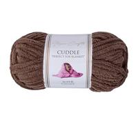 Utopia Crafts Cuddle Super Chunky Chenille Soft Yarn for Knitting and Crochet, 100g - 60m (1, Coffee)