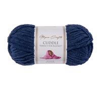 Utopia Crafts Cuddle Super Chunky Chenille Soft Yarn for Knitting and Crochet, 100g - 60m (1, Indigo)