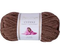 Utopia Crafts Cuddle Super Chunky Chenille Soft Yarn for Knitting and Crochet, 100g - 60m (Coffee)