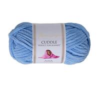 Utopia Crafts Cuddle Super Chunky Chenille Soft Yarn for Knitting and Crochet, 100g - 60m (Sky)
