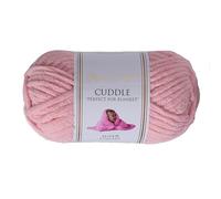 Utopia Crafts Cuddle Super Chunky Chenille Soft Yarn for Knitting and Crochet, 100g - 60m (Soft Pink)