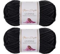 Utopia Crafts Cuddle Super Chunky Chenille Soft Yarn for Knitting and Crochet 2X 100g (Heavy Metal)