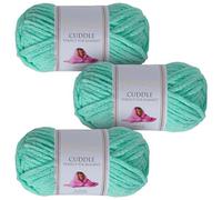 Utopia Crafts Cuddle Super Chunky Chenille Soft Yarn for Knitting and Crochet 3X 100g (Mint)
