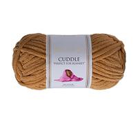 Utopia Crafts Cuddle Super Chunky Chenille Yarn Beige, 100g 60m Ball, Fluffy, Soft & Easy to Use, Perfect Chunky Yarn for Crochet & Knitting, Machine Washable, Beginner-Friendly Wool Alternative