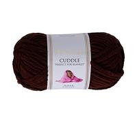 Utopia Crafts Cuddle Super Chunky Chenille Yarn Brown, 100g 60m Ball, Fluffy, Soft & Easy to Use, Perfect Chunky Yarn for Crochet & Knitting, Machine Washable, Beginner-Friendly Wool Alternative