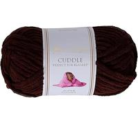Utopia Crafts Cuddle Super Chunky Chenille Yarn Brown, 100g 60m Ball, Fluffy, Soft & Easy to Use, Perfect Chunky Yarn for Crochet & Knitting, Machine Washable, Beginner-Friendly Wool Alternative