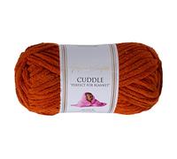 Utopia Crafts Cuddle Super Chunky Chenille Yarn Caramel, 100g 60m Ball, Fluffy, Soft & Easy to Use, Perfect Chunky Yarn for Crochet & Knitting, Machine Washable, Beginner-Friendly Wool Alternative