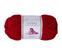 Utopia Crafts Cuddle Super Chunky Chenille Yarn Cherry Red, 100g 60m Ball, Fluffy, Soft & Easy to Use, Perfect Chunky Yarn for Crochet & Knitting, Machine Washable, Beginner-Friendly Wool Alternative