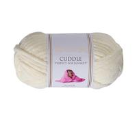 Utopia Crafts Cuddle Super Chunky Chenille Yarn Cream, 100g 60m Ball, Fluffy, Soft & Easy to Use, Perfect Chunky Yarn for Crochet & Knitting, Machine Washable, Beginner-Friendly Wool Alternative