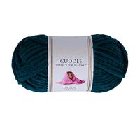 Utopia Crafts Cuddle Super Chunky Chenille Yarn Emerald Green, 100g 60m Ball, Fluffy, Soft & Easy to Use, Ideal Chunky Yarn for Crochet & Knitting, Machine Washable Beginner-Friendly Wool Alternative