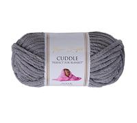 Utopia Crafts Cuddle Super Chunky Chenille Yarn Medium Grey, 100g 60m Ball, Fluffy, Soft & Easy to Use, Perfect Chunky Yarn for Crochet & Knitting, Machine Washable Beginner-Friendly Wool Alternative