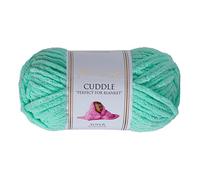 Utopia Crafts Cuddle Super Chunky Chenille Yarn Mint, 100g 60m Ball, Fluffy, Soft & Easy to Use, Perfect Chunky Yarn for Crochet & Knitting, Machine Washable, Beginner-Friendly Wool Alternative