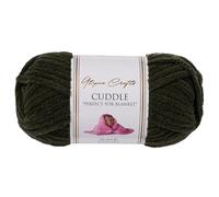 Utopia Crafts Cuddle Super Chunky Chenille Yarn Onyx, 100g 60m Ball, Fluffy, Soft & Easy to Use, Perfect Chunky Yarn for Crochet & Knitting, Machine Washable, Beginner-Friendly Wool Alternative