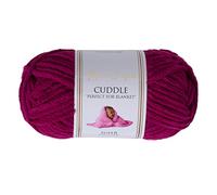 Utopia Crafts Cuddle Super Chunky Chenille Yarn Purple, 100g 60m Ball, Fluffy, Soft & Easy to Use, Perfect Chunky Yarn for Crochet & Knitting, Machine Washable, Beginner-Friendly Wool Alternative