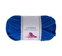 Utopia Crafts Cuddle Super Chunky Chenille Yarn Royal Blue, 100g 60m Ball, Fluffy, Soft & Easy to Use, Perfect Chunky Yarn for Crochet & Knitting, Machine Washable, Beginner-Friendly Wool Alternative