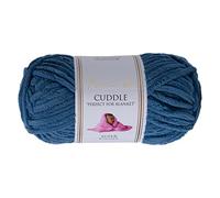 Utopia Crafts Cuddle Super Chunky Chenille Yarn Saxe Blue, 100g 60m Ball, Fluffy, Soft & Easy to Use, Perfect Chunky Yarn for Crochet & Knitting, Machine Washable, Beginner-Friendly Wool Alternative