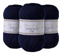 Utopia Crafts DK Double Knitting Yarn 3X 100g (Navy Blue)