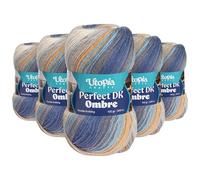 Utopia Crafts DK Ombre Multicolour Double Knitting Yarn 5X 100g (001)