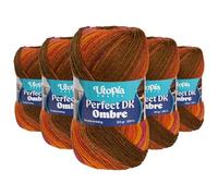 Utopia Crafts DK Ombre Multicolour Double Knitting Yarn 5X 100g (006)