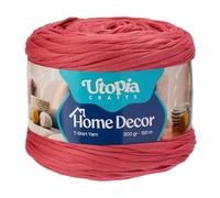 Utopia Crafts Home Décor T-Shirt Yarn for Crochet & Knitting 300g (Dusty Rose, 300g)
