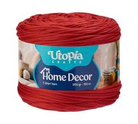 Utopia Crafts Home Décor T-Shirt Yarn for Crochet & Knitting 300g (Scarlet Red, 300g)