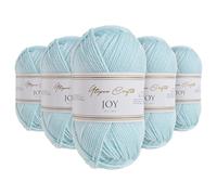 Utopia Crafts Joy DK Knitting Yarn 5 x 50 g - 100% Acrylic (Baby Blue)