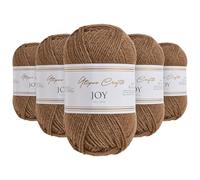 Utopia Crafts Joy DK Knitting Yarn 5 x 50 g - 100% Acrylic (Warm Taupe)