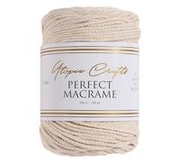 Utopia Crafts Perfect Macrame Cord 3mm - 200g (Natural Beige)